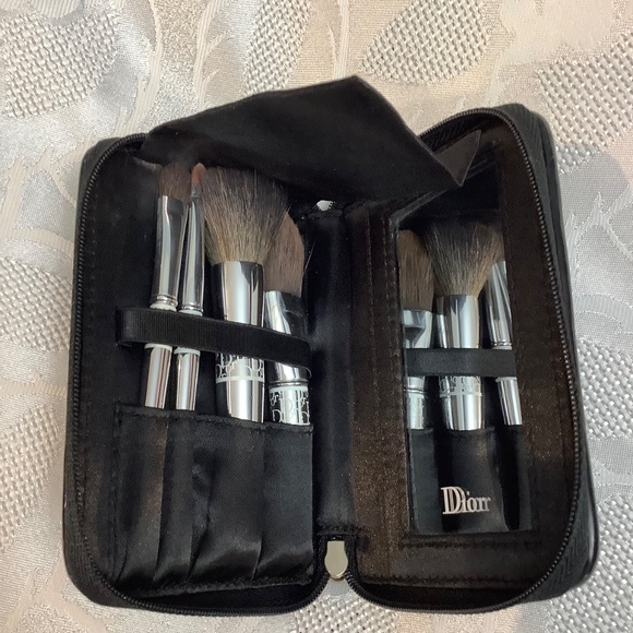 Dior Makeup Brush Set Wallet w Mirror - Picture 11 of 11